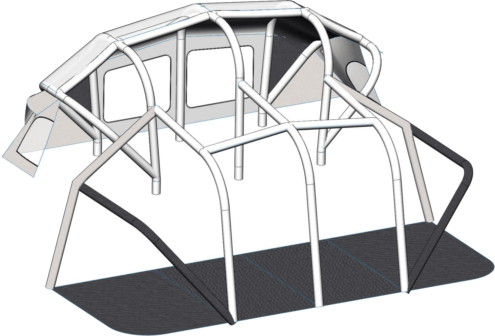 OPUS OP4 inflatable air-beam structure