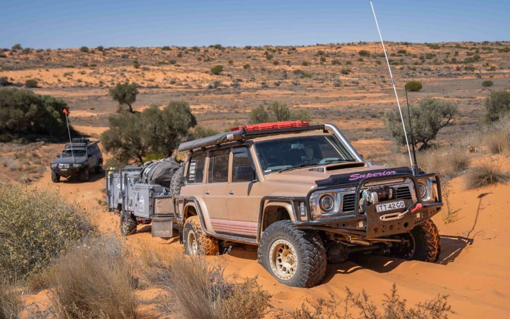 Tyler Thompson's 4WD with OPUS camper trailer