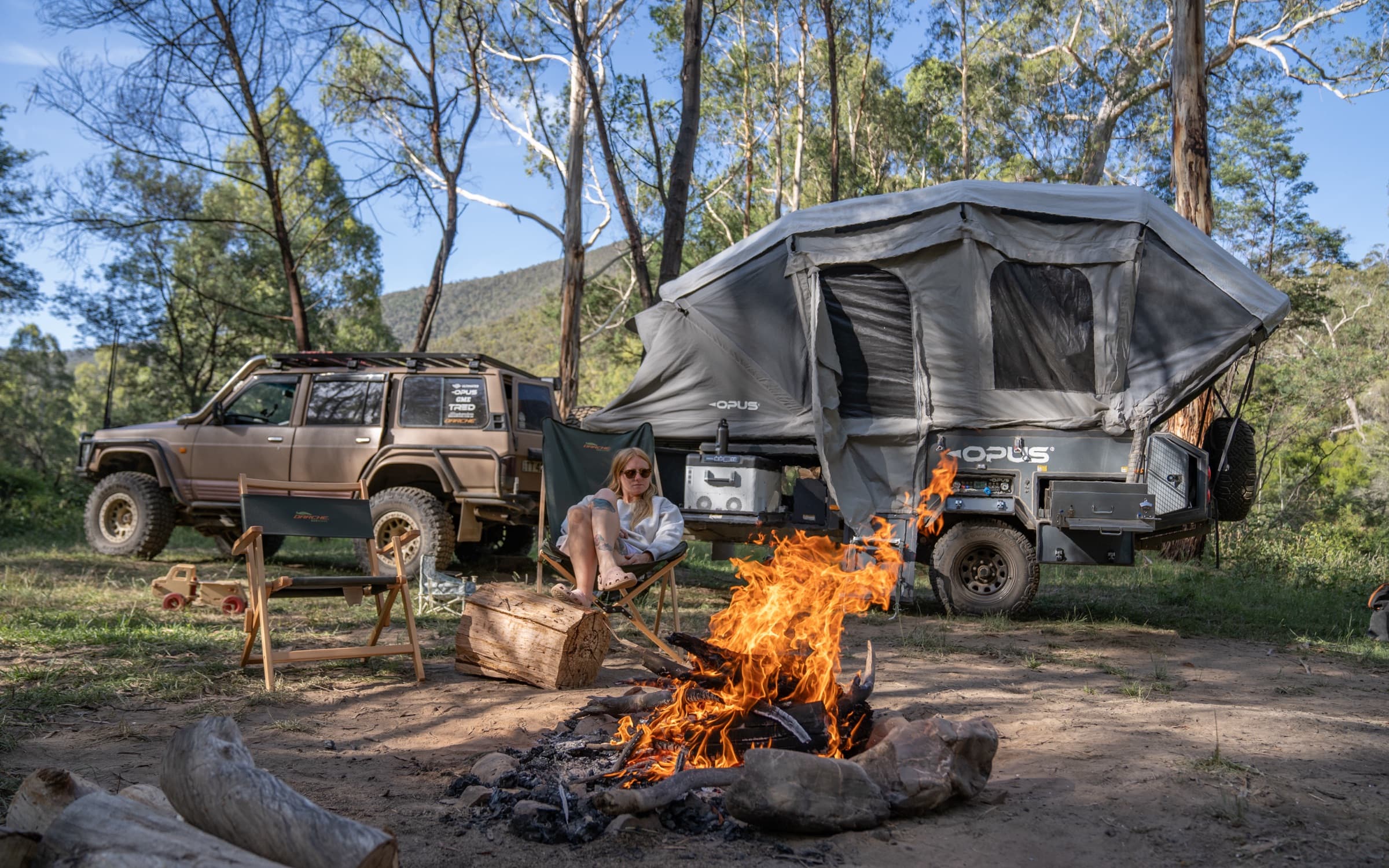 OP2, High Country · firepit